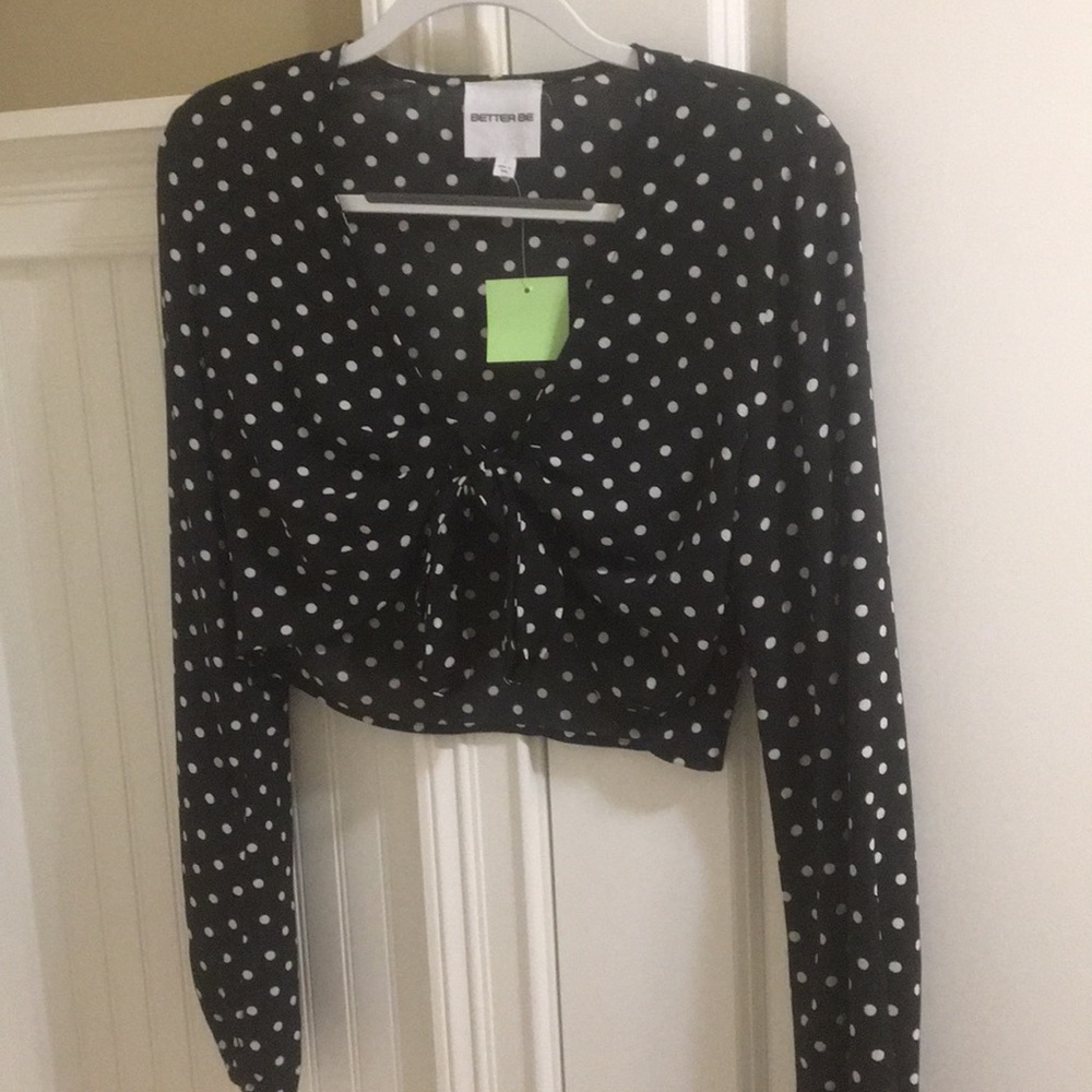 Front tie crop top